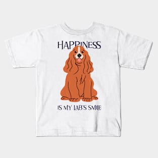 Happiness is My Lab's Smile: Labrador Love Kids T-Shirt